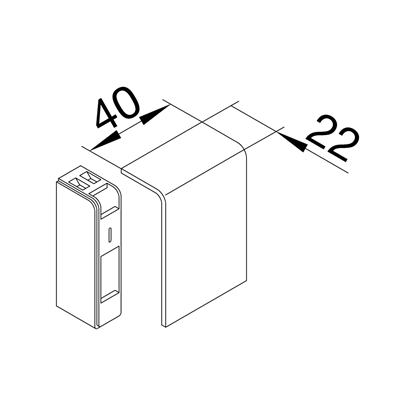 TEHALIT.SL End cap 20x55 beech