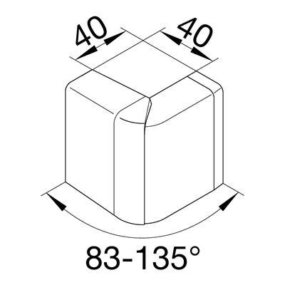 TEHALIT.SL External angle adjustable 20x55 sucupira