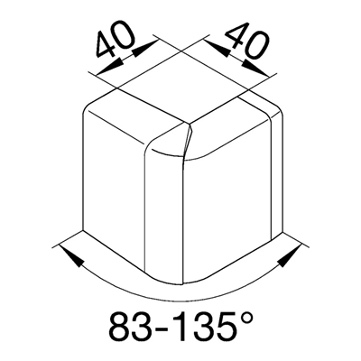 TEHALIT.SL External angle adjustable 20x55 sucupira