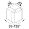 TEHALIT.SL External angle adjustable 20x55 sucupira