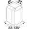 TEHALIT.SL External angle adjustable 20x80 cherry