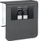 TEHALIT.SL Geräteträger 20x80 2xRJ45 Kategorie 6 schwarz