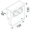 TEHALIT.SL Housse support appareil 20x80 2x 45x45 noir