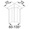 TEHALIT.SL Internal angle adjustable 20x115 black
