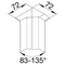 TEHALIT.SL Internal angle adjustable 20x115 black