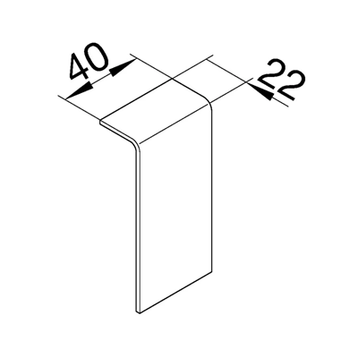 TEHALIT.SL Łącznik 20x80 czarny