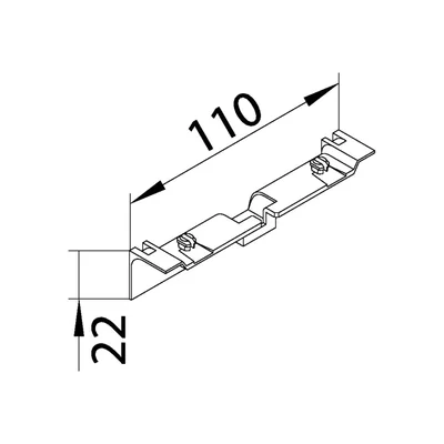 TEHALIT.SL Medienabdeckung 20x55 Eiche