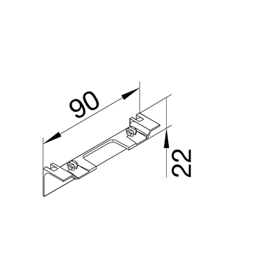TEHALIT.SL Medienmaske 20x55 fi60 schwarz