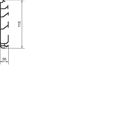 TEHALIT.SL Podstawa 20x115 czarna