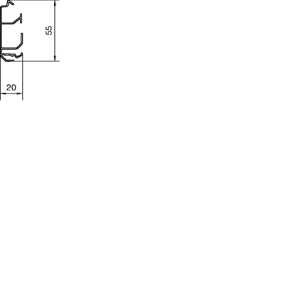 TEHALIT.SL Podstawa 20x55 czarna
