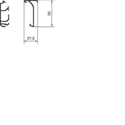 TEHALIT.SL Podstawa 20x55 czarna