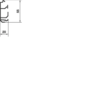 TEHALIT.SL Podstawa 20x55 czarna