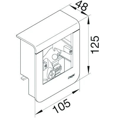 TEHALIT.SL Porte-appareil vide 20x55 fi60 chêne