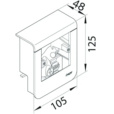 TEHALIT.SL Porte-appareil vide 20x55 fi60 chêne