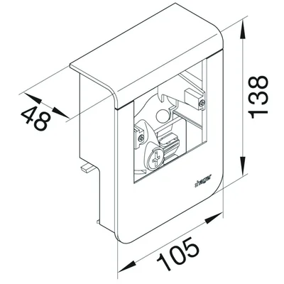 TEHALIT.SL Porte-appareil vide 20x80 fi60 hêtre