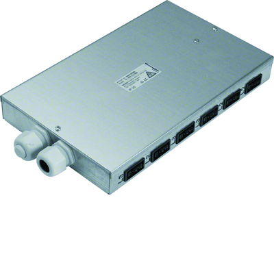 TEHALIT.SPW Wieland flat floor distributor with 12 black sockets