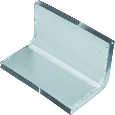 TEHALIT.UK 2-chamber vertical corner 340x28mm steel