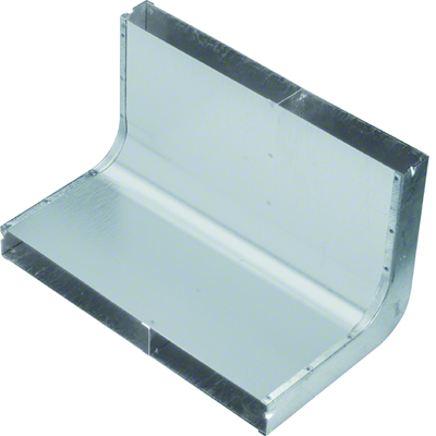 TEHALIT.UK 2-chamber vertical corner 340x38mm steel