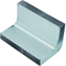 TEHALIT.UK 2-chamber vertical corner 340x48mm steel