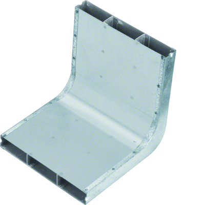 TEHALIT.UK 3-chamber vertical corner 190x28mm steel