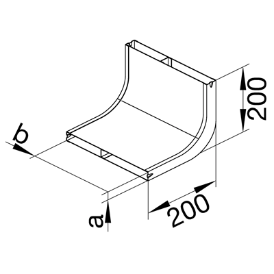 TEHALIT.UK 3-chamber vertical corner 240x38mm steel