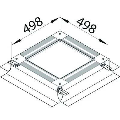 TEHALIT.UK Boîte de sol universelle sur pieds taille 3 50-80 acier