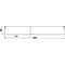 TEHALIT.UK Canale per massetto, 2 camere, 340x48mm acciaio