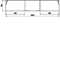 TEHALIT.UK Channel for floor screed 3-chamber 240x48mm steel