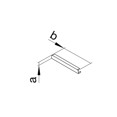 TEHALIT.UK End cap 340x48mm steel
