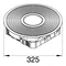 TEHALIT.VE-EE Bodenrillen-Steckdosenrohr R12 Aluminium-Doppelboden