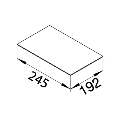TEHALIT.VE-EE Cardboard lid filling for thinner carpets 1mm VDE09