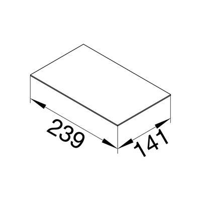 TEHALIT.VE-EE Cardboard lid filling for thinner carpets 1mm VE09
