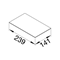 TEHALIT.VE-EE Cardboard lid filling for thinner carpets 2mm VE09