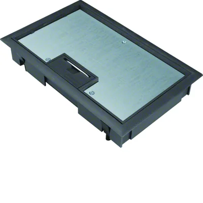 TEHALIT.VE-EE Conjunto placa tapa basculante E04 147X247 8mm PA negro