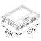 TEHALIT.VE-EE Coperchio incernierato VEE09 200x253 rivestimento 12mm acciaio inox