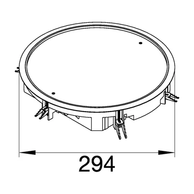 TEHALIT.VE-EE Copertura integrale VDR10 fodera fi275 12mm nera