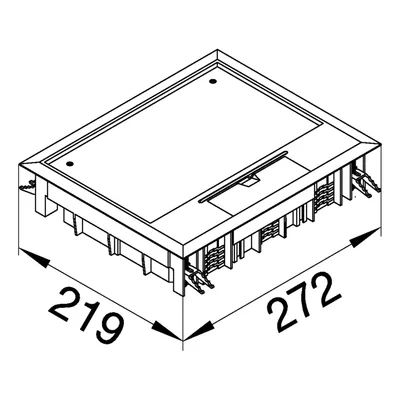 TEHALIT.VE-EE couvercle à charnière VE09 200x253 tapis 5mm noir