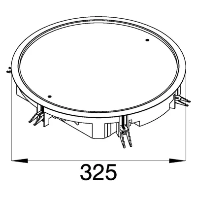 TEHALIT.VE-EE Couverture intégrale VDR12 fi306 doublure 5mm noir