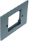 TEHALIT.VE-EE Face plate 1x50 for GBZ gray steel PA