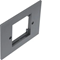 TEHALIT.VE-EE Face plate 1x50 for GBZ gray steel PA