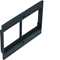 TEHALIT.VE-EE Face plate 2x50 for GBZ black PA