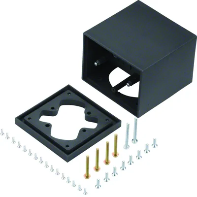 TEHALIT.VE-EE Floor box for 2 devices, black