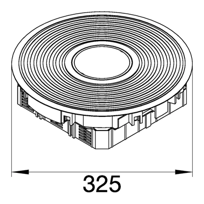 TEHALIT.VE-EE Floor Groove Power Point Tube R12 алюмінієвий підлоговий бокс