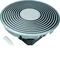 TEHALIT.VE-EE Floor Grooved Power Point Tubus R2 Raised Floor Black Aluminum