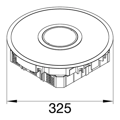 TEHALIT.VE-EE Floor power point Tube R12 3mm aluminum raised floor