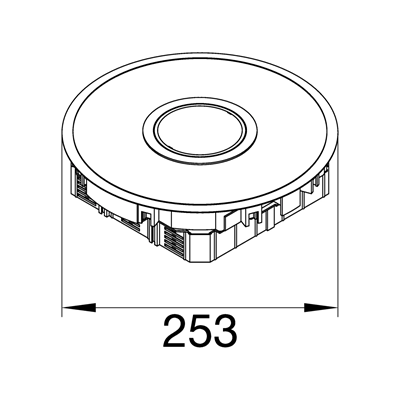 TEHALIT.VE-EE Floor power point Tube R2 3mm aluminum raised floor
