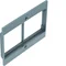 TEHALIT.VE-EE Frontplatte 2x50 für GBZ Graustahl PA