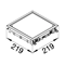 TEHALIT.VE-EE Full cover VDQ06 200x200 carpet 5mm gray steel