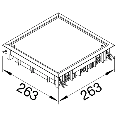TEHALIT.VE-EE Full cover VDQ12 244x244 lining 5mm gray steel