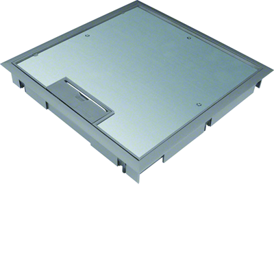 TEHALIT.VE-EE Hinged cover for mounting plate Q08 294X294 12mm gray steel PA